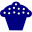 navy blue cupcake 4 icon