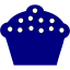 navy blue cupcake 5 icon