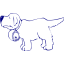 navy blue dog 18 icon