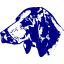 navy blue dog 20 icon