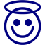 navy blue emoticon 19 icon