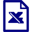 navy blue excel 2 icon