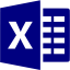 navy blue excel 3 icon