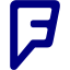 navy blue foursquare 2 icon