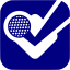 navy blue foursquare icon