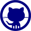 navy blue github 11 icon