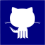 navy blue github 7 icon