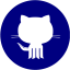 navy blue github 9 icon