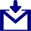 navy blue gmail login icon