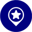 navy blue google place optimization 2 icon