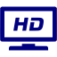 navy blue hdtv icon