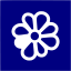 navy blue icq 2 icon