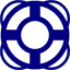 navy blue lifebuoy icon