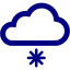 navy blue little snow icon