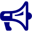 navy blue megaphone 2 icon