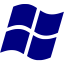 navy blue os windows icon