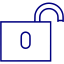 navy blue padlock 11 icon