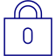 navy blue padlock 12 icon