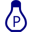 navy blue pepper shaker icon