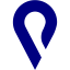 navy blue pin 6 icon