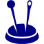navy blue pin cushion icon