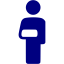 navy blue plaster icon