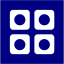 navy blue posterous spaces 2 icon