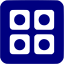 navy blue posterous spaces 3 icon