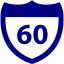 navy blue road icon