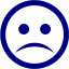 navy blue sad icon