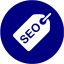 navy blue seo tag 2 icon