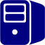 navy blue server icon