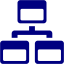 navy blue sitemap 2 icon