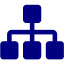 navy blue sitemap icon