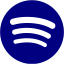 navy blue spotify icon