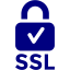 navy blue ssl badge 2 icon