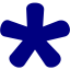 navy blue star 27 icon