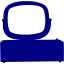 navy blue television 7 icon