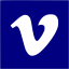 navy blue vimeo 2 icon