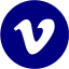 navy blue vimeo 4 icon