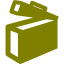 olive ammo tin icon