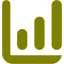 olive bar chart 2 icon