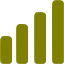 olive bar chart 3 icon