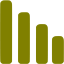 olive bar chart 4 icon