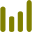 olive bar chart 6 icon