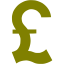 olive british pound icon