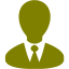 olive businessman icon