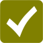 olive check mark 8 icon