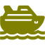 olive cruise ship icon