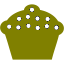 olive cupcake 5 icon